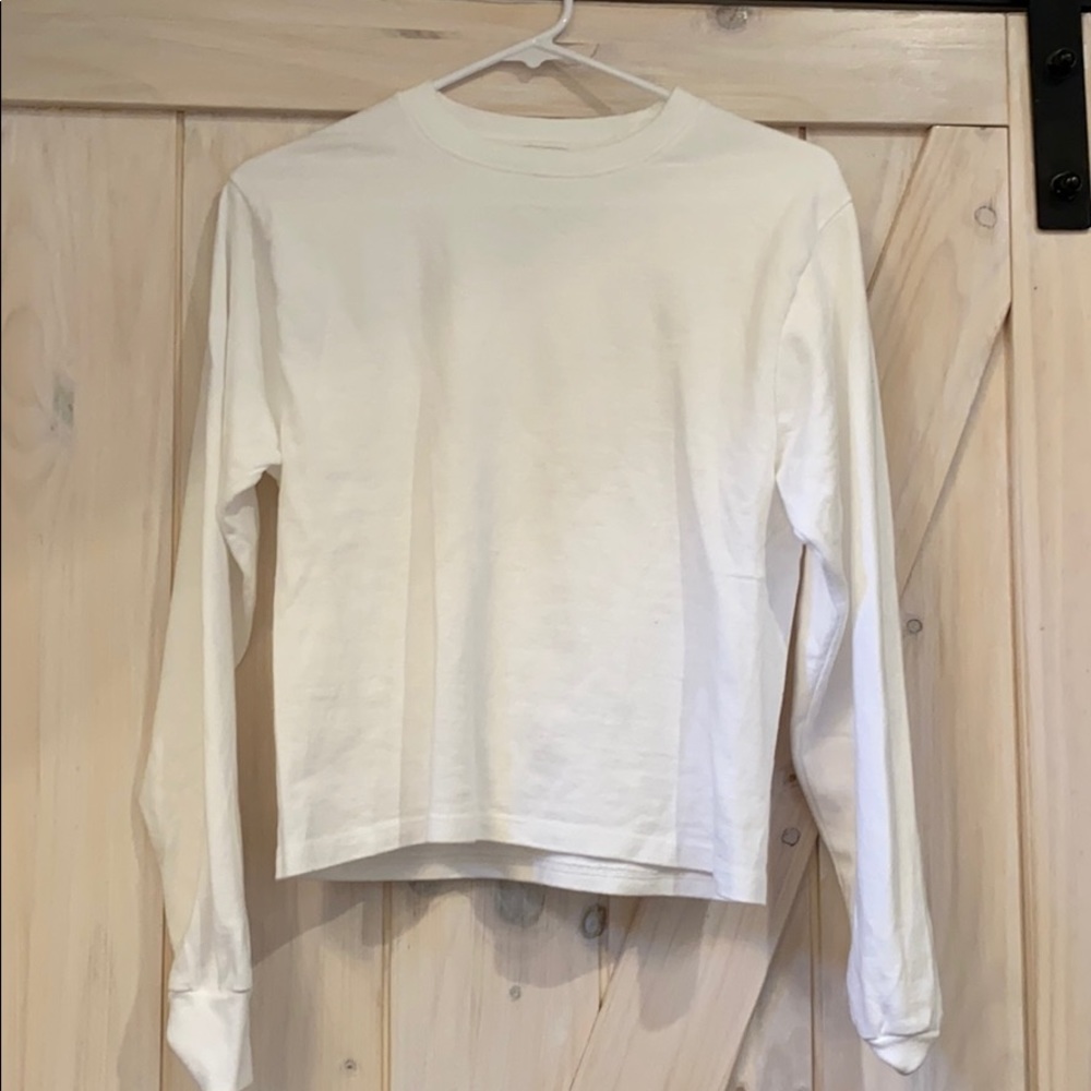 A white long sleeve